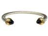 DAVID YURMAN Tourmaline & Diamond Cuff Bracelet in 18K Gold  and Sterling Silver.-EZ Jewelry and Decor