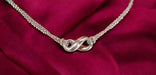 Tiffany & Co Sterling Silver 'Infinity' Double Chain Necklace. Vintage