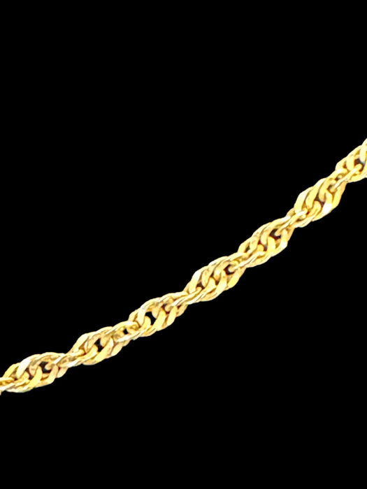 14k Gold Chain Necklace 16in. Rope Chain. Made in Italy, 16in-EZ Jewelry and Decor