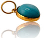 18K Gold and Turquoise Pendant-EZ Jewelry and Decor