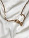 Link Bar Chain Necklace ,14k Gold ,18in L 2.3g-EZ Jewelry and Decor