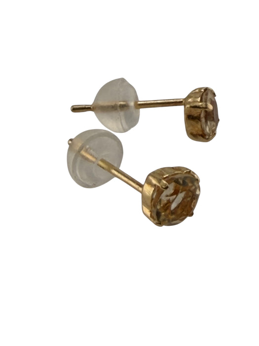 Chic 18K Gold Golden Glow Natural Marialite Stud Earrings