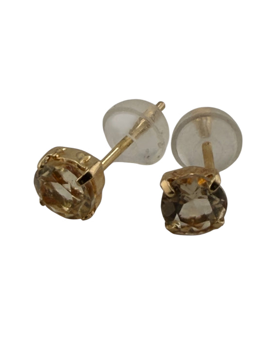 Chic 18K Gold Golden Glow Natural Marialite Stud Earrings