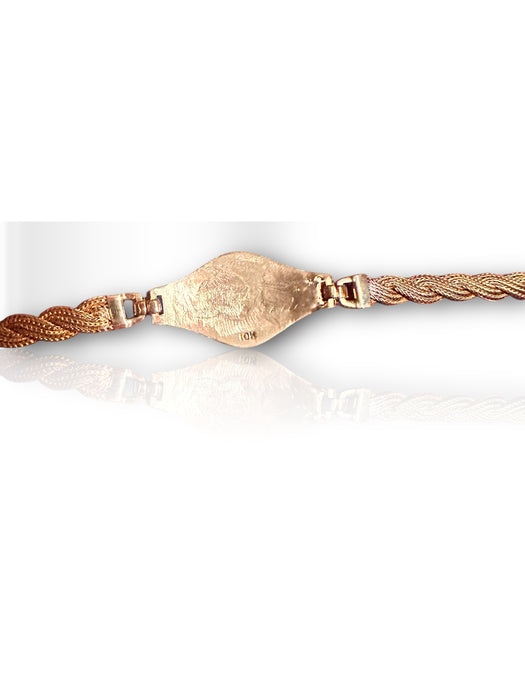 10k Gold Unisex Bracelet, Farvahar Bracelet, Eagle Power , Pilot Bracelet. 6.75 inches, 5.54grams