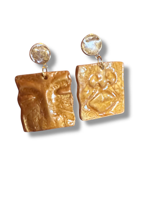 Handmade Modern Polymer Clay Earrings, Abstract Face Design Different Colors, Minimalist, Eyes, Lip Earrings.2.5”