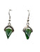 Sterling Silver 10.82CT Lab Grown Gemstone Geometric Dangle Earrings, Emerald Earrings-EZ Jewelry and Decor