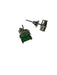 18K Gold plated. Stimulated Emerald cut 2.00ct Emerald Earrings-EZ Jewelry and Decor