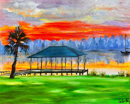 Landscape Original oil Painting Alabama, 16” x 20” by Shaida-EZ Jewelry and Decor