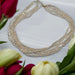 Fresh Water PEARL NecklaceFive strands w/ 14kt Gold Clasp, 18" , Vintage-EZ Jewelry and Decor