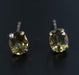 18K Gold Natural Chrysoberyl Stud Earrings-EZ Jewelry and Decor