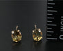 18K Gold Natural Chrysoberyl Stud Earrings-EZ Jewelry and Decor