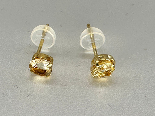 Chic 18K Gold Golden Glow Natural Marialite Stud Earrings-EZ Jewelry and Decor