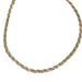 18K Gold Braided Necklace, 4.5 mm wide 16.5 in long-EZ Jewelry and Decor