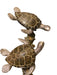 Vintage Sea Turtle Duet Figures, Hand Crafted, 12”-EZ Jewelry and Decor