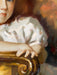 A. Sinar, Young Girl In Chair, oil, 49” x 37”x 3.5"-EZ Jewelry and Decor