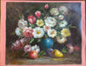 R. Wilcox, Flowers & Fruit. Framed Original Oil Painting, 28’ x 35”-EZ Jewelry and Decor