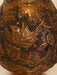 Persian Engraved Copper Handcrafted Vase, Ghalamzani. 11.5”-EZ Jewelry and Decor