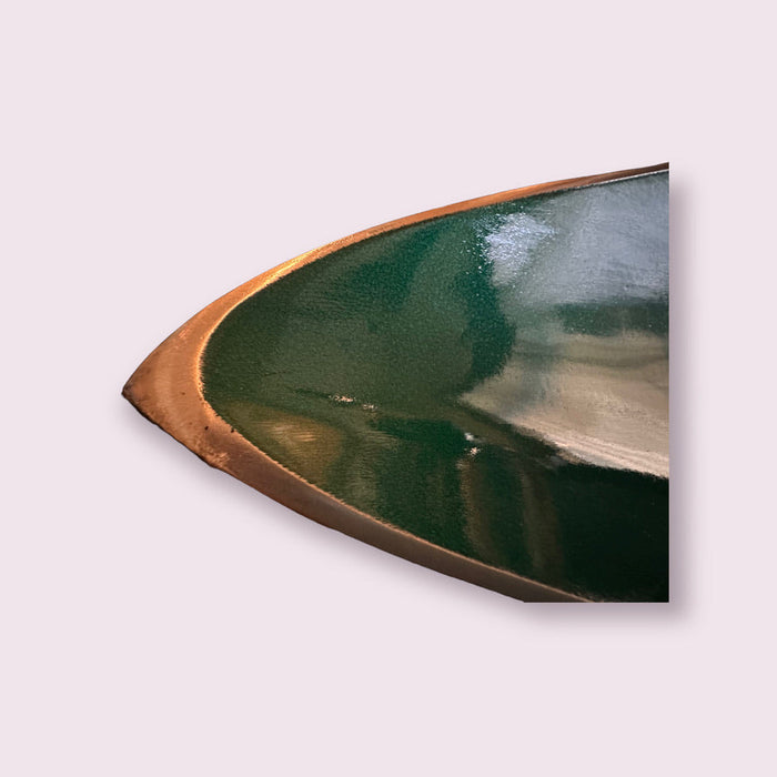 Large Fish Trays, Enameled Tray in Blue, Black, Green. Serving Tray/ Shelf Décor, Dresser Tray, Enameled Painted.16" L, 7" W.-EZ Jewelry and Decor