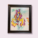 Iris,  Abstract Triptych Framed Original Paintings, Each Painting 24” x 20”, by artist R. Mansourkhani,-EZ Jewelry and Decor