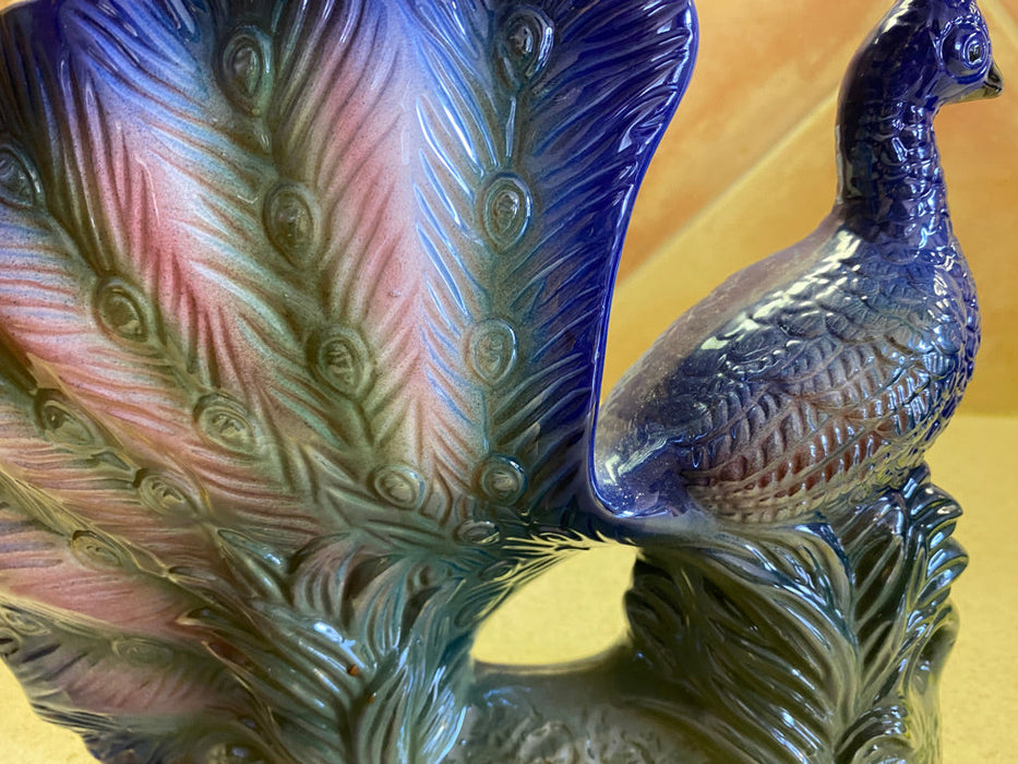 Porcelain Peacock Sculpture, Decoration-EZ Jewelry and Decor
