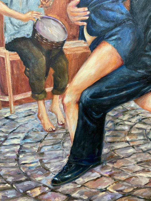 Roya Mansourkhani, Argentine Tango, Oil, 60” x 48”-EZ Jewelry and Decor