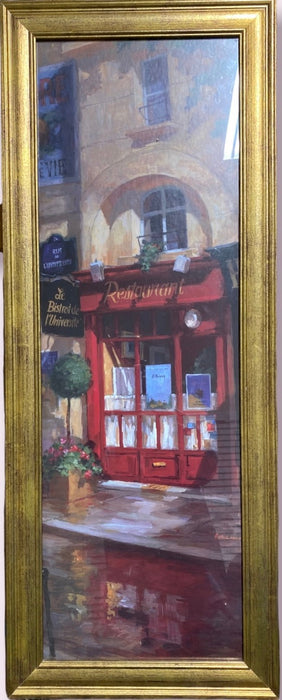 Beautiful art print Framed C-Print artwork, In Street, 39.5” x 13.5”.-EZ Jewelry and Decor