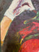 Shaida, Cheerful Clown, Oil Painting, 27" x 20.5"-EZ Jewelry and Decor