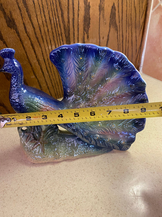 Porcelain Peacock Sculpture, Decoration-EZ Jewelry and Decor