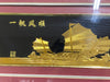 Framed Original Oriental artwork, Ships In Typhon, 9.5” x 17.5”-EZ Jewelry and Decor