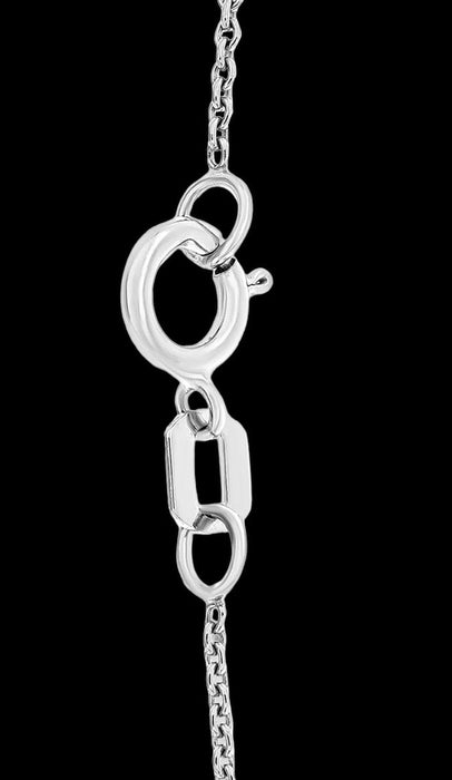 Lavish Diamond Cushion Cluster 18" Pendant Necklace (1/10 ct. t.w.) in Sterling Silver, Gift Boxed-EZ Jewelry and Decor