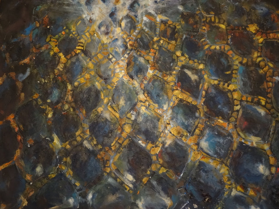 R. Mansourkhani, Dome, Original Oil Painting, 5' x 6'-EZ Jewelry and Decor