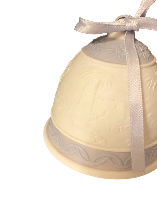 Lladro 1993 Porcelain Christmas Bell In Original Box, Rare, 2.75”-EZ Jewelry and Decor
