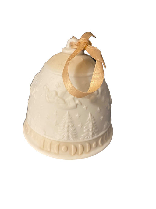 Vintage Lladro 1989 Porcelain Christmas Bell In Original Box, Rare, 2.95”-EZ Jewelry and Decor
