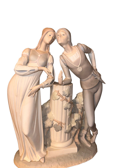 Retired Lladro Romeo and Juliet Porcelain Figurine 18” T, Hand Made In Spain, Matte-EZ Jewelry and Decor