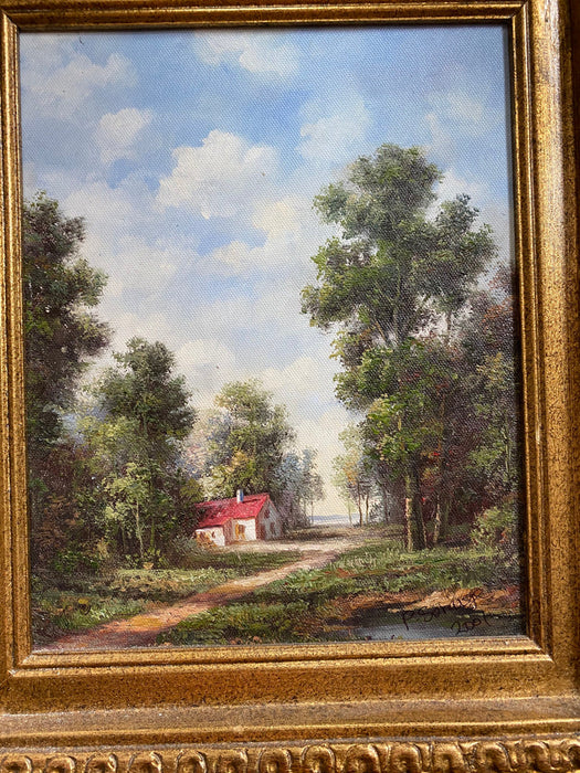 P. Sonige, A Summer Day, Original  Oil, 20” x 18”-EZ Jewelry and Decor