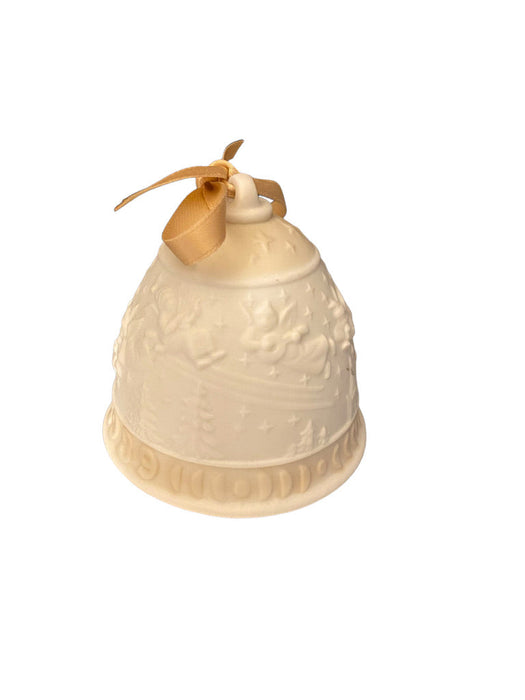 Vintage Lladro 1989 Porcelain Christmas Bell In Original Box, Rare, 2.95”-EZ Jewelry and Decor