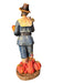 Vintage Harvest Time Figurine, Wooden Carved Figurine. 11” T-EZ Jewelry and Decor
