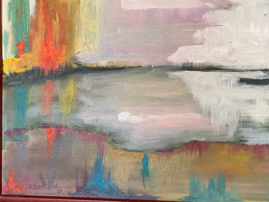 Roya Mansourkhani, When You See All Colors, Oil, 25.5” x 19.5”-EZ Jewelry and Decor