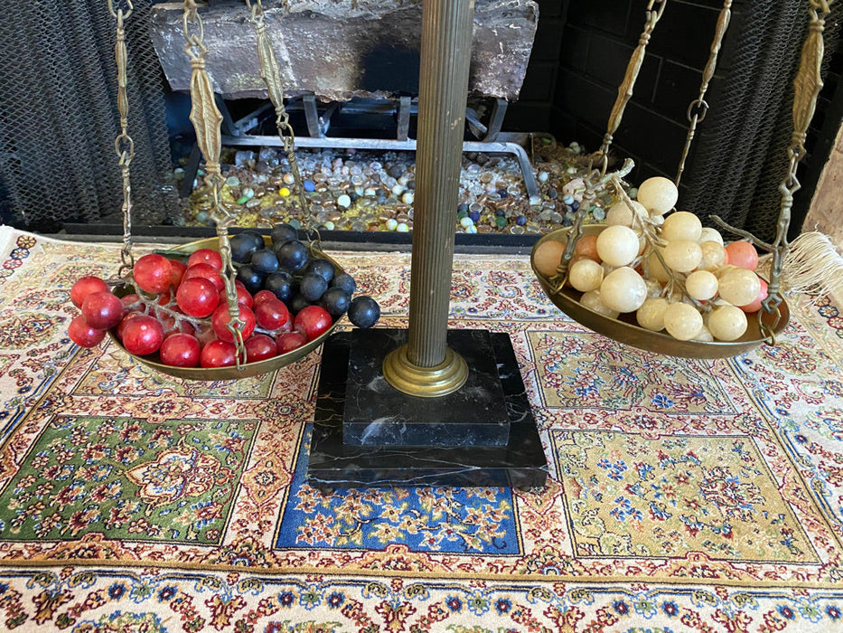 Large Vintage Brass Scale on Marble Base-EZ Jewelry and Decor
