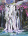 Shaida. M, Waterfall, Original Oil Painting, 24 X 30”-EZ Jewelry and Decor