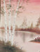 N. Cook, Pink Landscape, Framed Original Oil Painting, 16.5” x 13.5”-EZ Jewelry and Decor