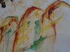Original Large Water color painting on paper, 80" x 60", The Illuminating and Shadow,-EZ Jewelry and Decor