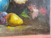 R. Wilcox, Flowers & Fruit. Framed Original Oil Painting, 28’ x 35”-EZ Jewelry and Decor
