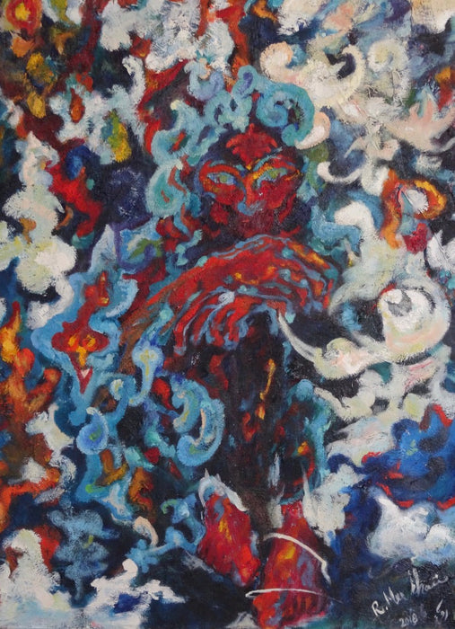 Roya Mansourkhani, I Don't Wanna Be Invisible, 4'x 3', Oil Painting-EZ Jewelry and Decor