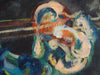 Mansourkhani Roya, Taar Player, Original Oil Painting, 48"x 42".-EZ Jewelry and Decor