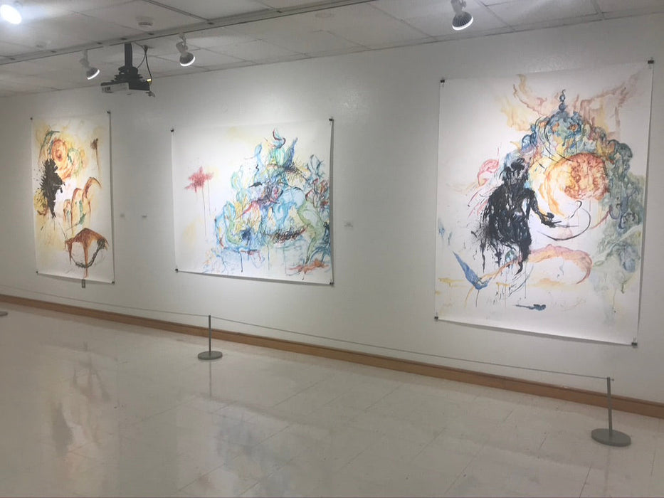 Roya Mansourkhani, Forbidden Dream, Water-mix Media on Paper,2013-EZ Jewelry and Decor