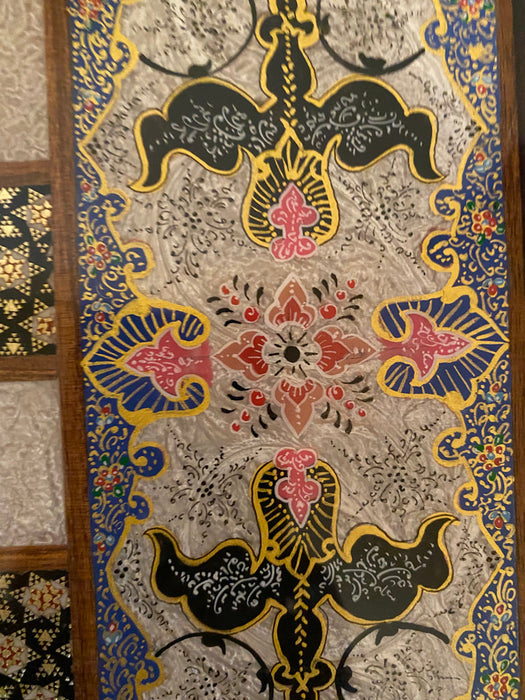 Gorgeous Persian Handcrafted Backgammon And Chess Micro Mosaic, Khatamkari.-EZ Jewelry and Decor