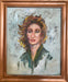 Portrait Oil Painting "Girl in Wind", Framed Original Oil Painting by R.Mansourkhani, 24” x 20”-EZ Jewelry and Decor