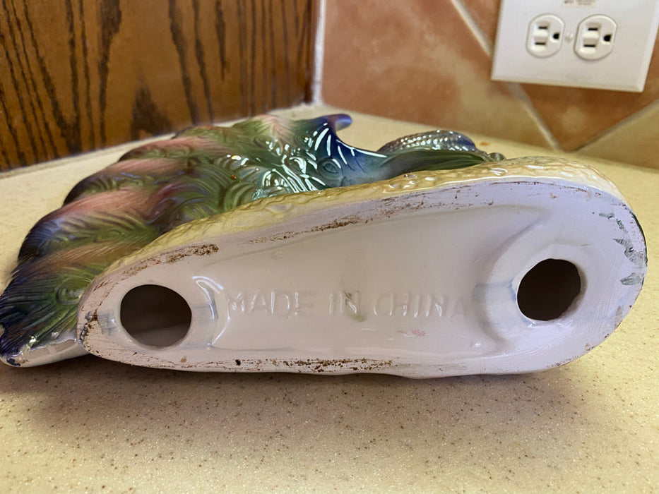 Porcelain Peacock Sculpture, Decoration-EZ Jewelry and Decor