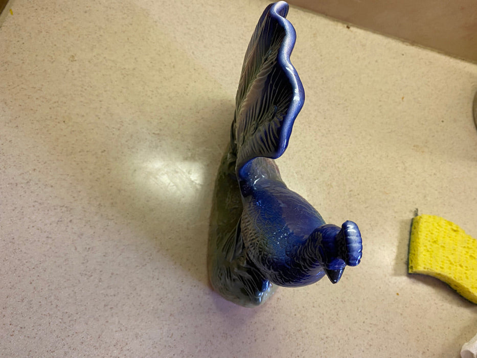 Porcelain Peacock Sculpture, Decoration-EZ Jewelry and Decor